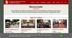 Desktop Screenshot of hussitenstaedte.net